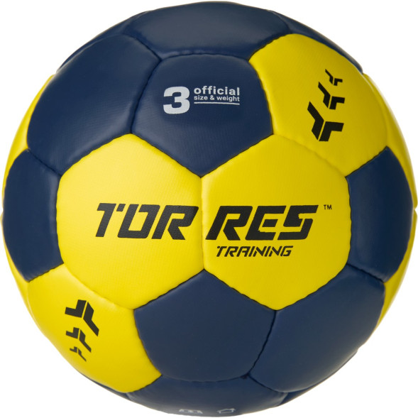 Мяч ганд  TORRES Training, H32453, р 3, ПУ, 4 подкл  слоя, руч  сшивка, мультиколор