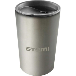 Термокружка с крышкой 0,33 серебристый, KA-T-033Steel