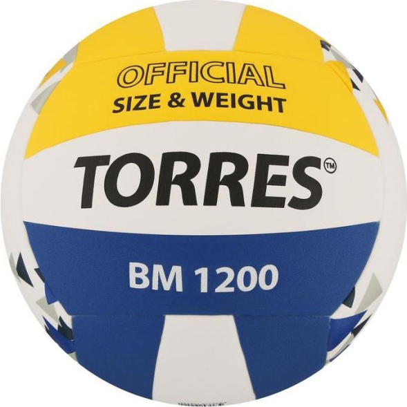 Мяч волейбольный TORRES BM1200, клееный, 18 панелей, р. 5
