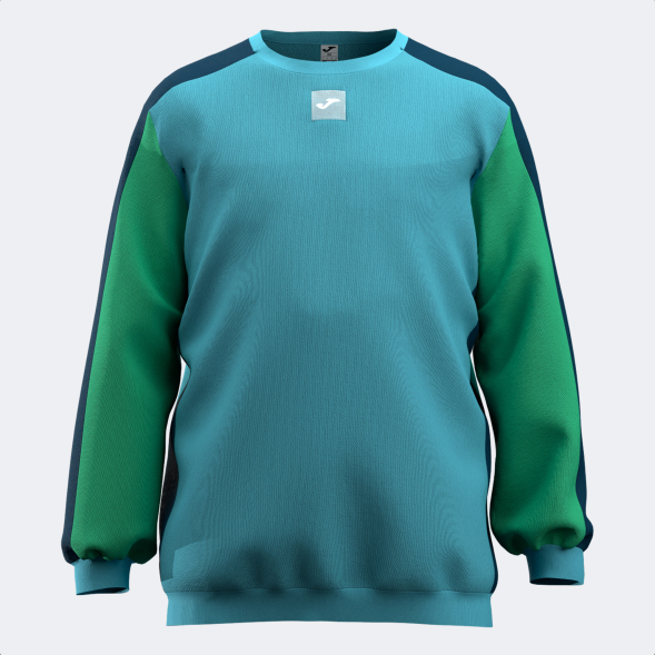 SUDADERA KIDS CAMP AZUL VERDE MARINO