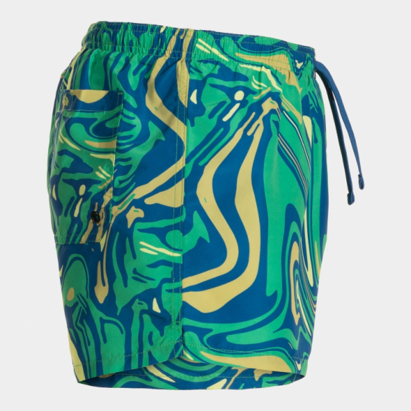 BERMUDA DE BAÑO SANTA MÓNICA VERDE AZUL