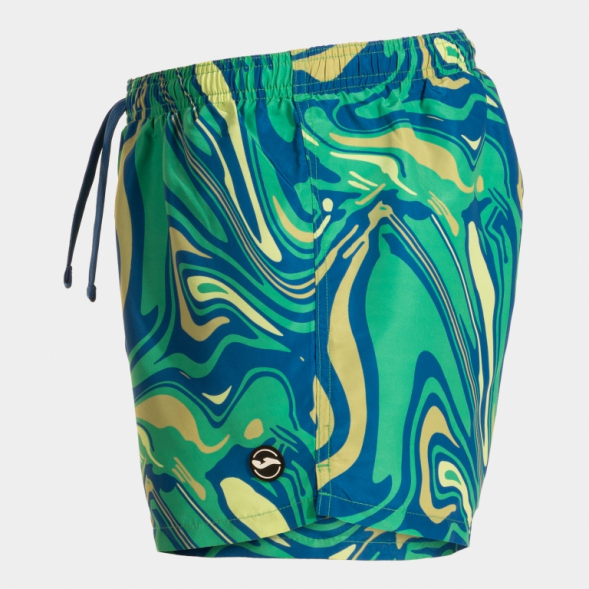 BERMUDA DE BAÑO SANTA MÓNICA VERDE AZUL