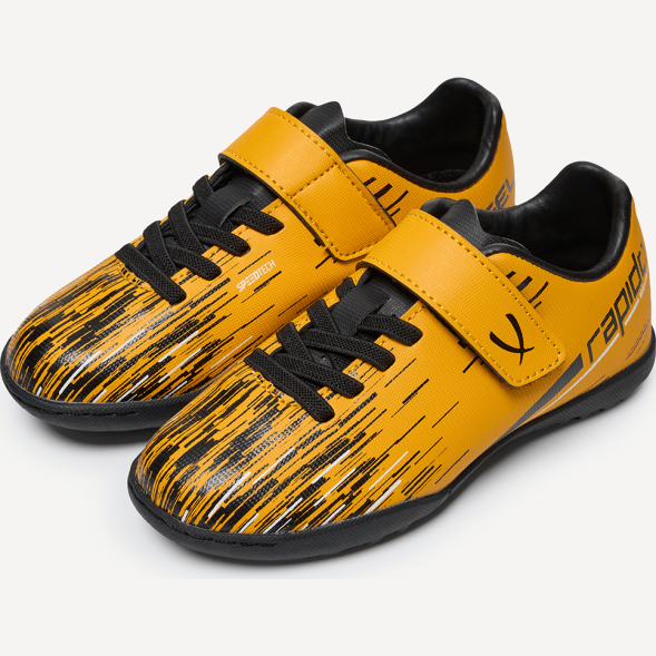 БЕЗ УПАКОВКИ Бутсы многошиповые JOGEL Rapido TF Yellow/black, детский