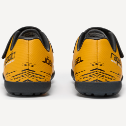 БЕЗ УПАКОВКИ Бутсы многошиповые JOGEL Rapido TF Yellow/black, детский