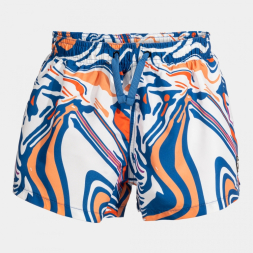 BERMUDA DE BAÑO SANTA MÓNICA AZUL NARANJA