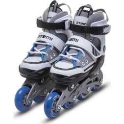 Раздвижные роликовые коньки-кеды для детей серые, Abec7, Размер, 27-30, AJIS-1601 ATEMI