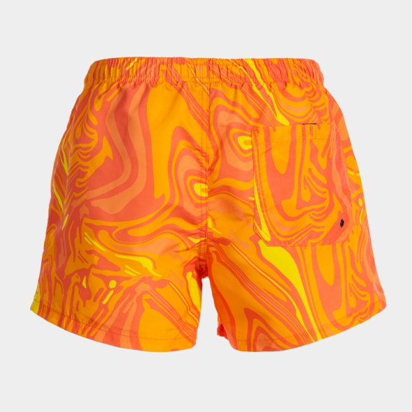 BERMUDA DE BAÑO SANTA MÓNICA CORAL NARANJA