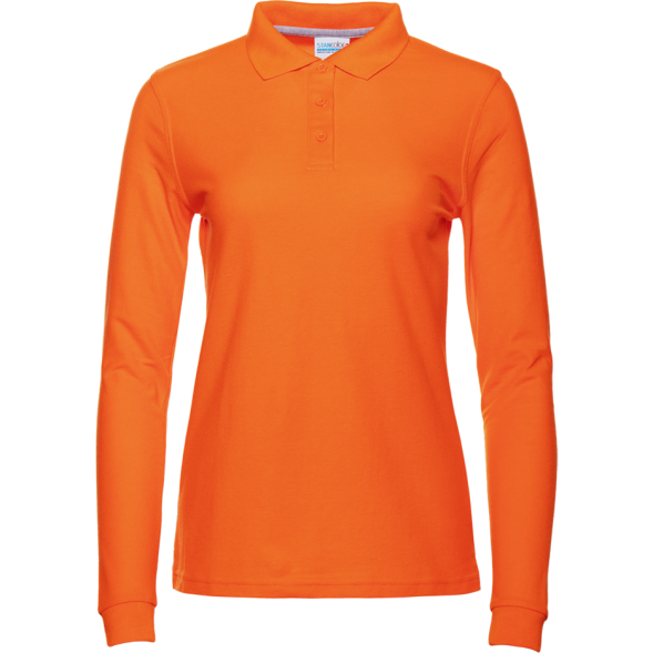 Рубашка поло женская STAN длинный рукав хлопок/полиэстер 185, 04SW