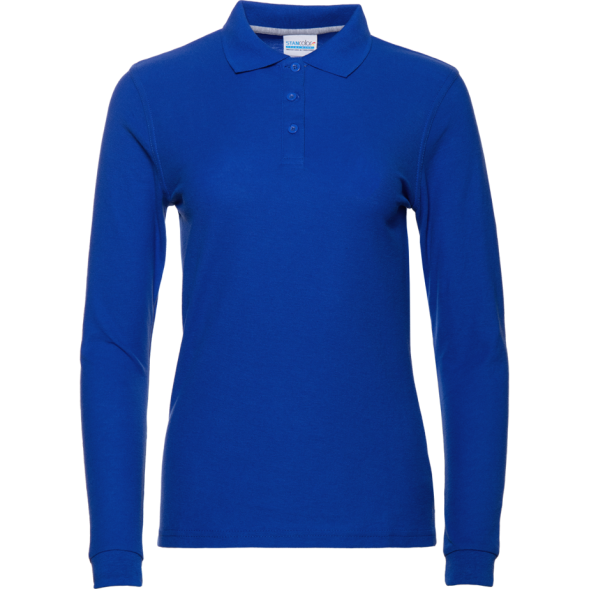 Рубашка поло женская STAN длинный рукав хлопок/полиэстер 185, 04SW