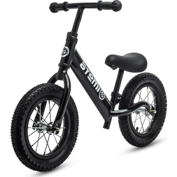 Беговел Atemi Turbo, ABBK01C, ЧЕРНЫЙ, рама алюминий, колеса (30, 48 см) надувные