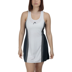 Платье HEAD Club 25 Dress W 814745-NVWH-XS, р.XS, 85% полиэстер 15% эластан, белый