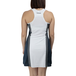 Платье HEAD Club 25 Dress W 814745-NVWH-XS, р.XS, 85% полиэстер 15% эластан, белый