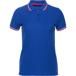 Рубашка поло женская триколор STAN хлопок/полиэстер 185, 04WRUS