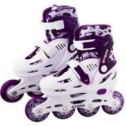 Раздвижные роликовые коньки для детей hardboot фиолетовые, Abec5, Размер, 27-30, AJIS-1604 ATEMI