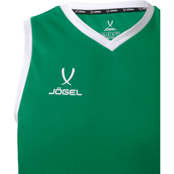 Майка баскетбольная JÖGEL CAMP Basic, зеленый, детский