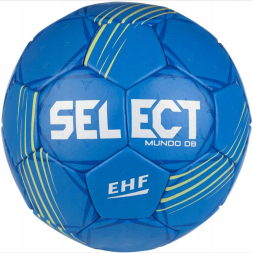 Мяч ганд. SELECT Mundo V24, 1661854225, Junior (р.2), EHF Appr., мат.ПУ, гибрид.сш, синий