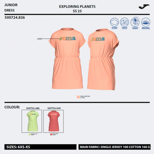 VESTIDO KIDS CAMP ROSA