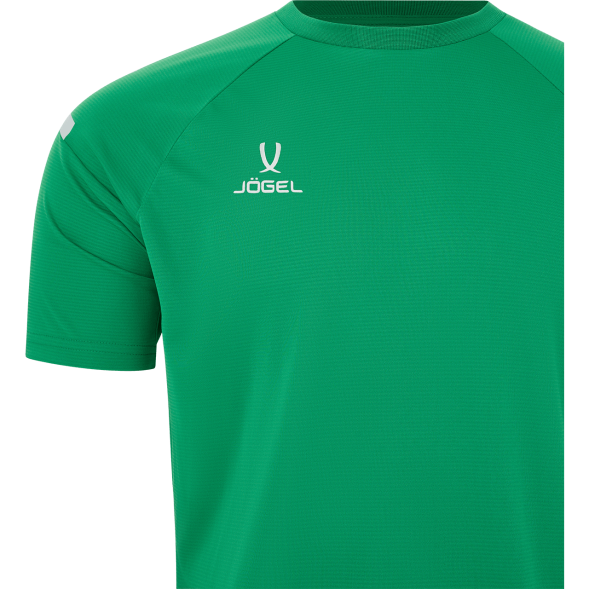Футболка тренировочная JÖGEL CAMP 2 Training Poly Tee, зеленый/белый