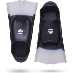OMP-500 ласты тренировочные Atemi, силикон, р-р (37-38), черн/бел.