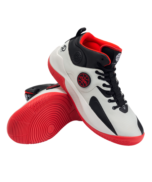 Кроссовки баскетбольные JOGEL Launch MID, White/black/red