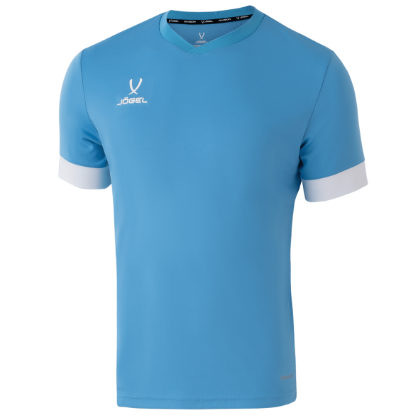 Футболка игровая JÖGEL DIVISION PerFormDRY Union Jersey, голубой/белый/белый