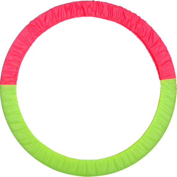 Чехол для обруча гимнастического INDIGO, SM-084-YP, полиэстер, 60-90см, желто-розовый