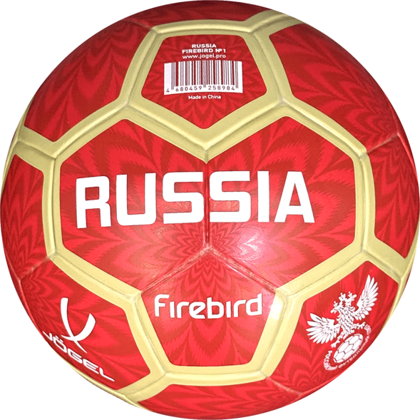 Мяч футбольный JÖGEL Russia Firebird №1