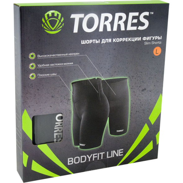 Шорты для коррекции фигуры TORRES BL6003S, неопрен, размер S (40-42)