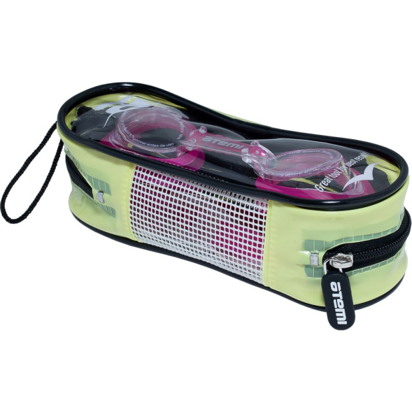 Очки для плавания Atemi, дет, силикон (фуксия), S402