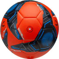 Мяч футбольный JÖGEL Championship №5, оранжевый/синий/черный