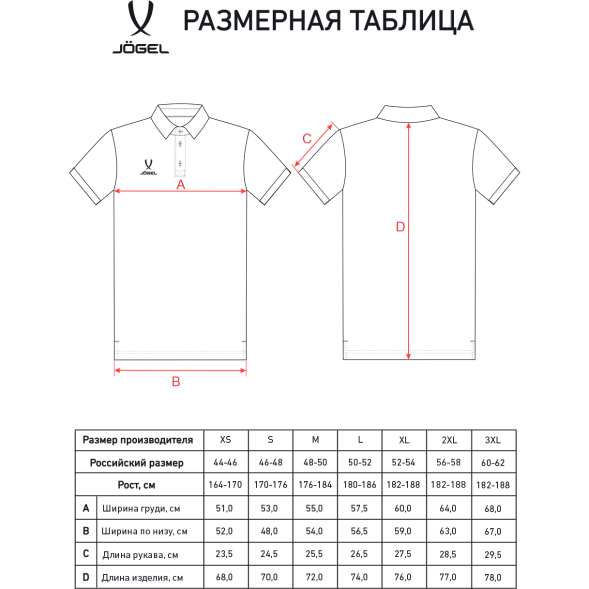 Поло JÖGEL PREMIER PerFormDRY CVC Polo, черный