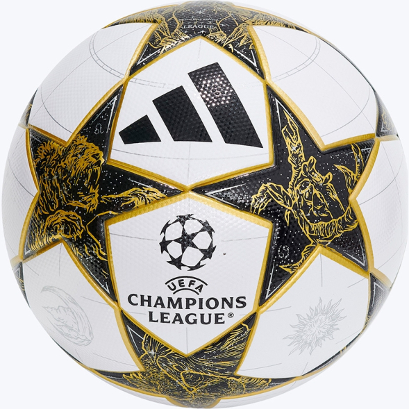 Мяч футб. ADIDAS UCL League JZ9995, р.5, FIFA Quality, 32п, ТПУ, термосш, бело-черно-золотистый