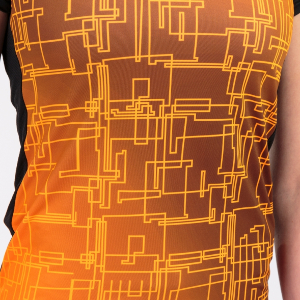 Футболка с коротким рукавом ELITE VIII Черный-оранжевый