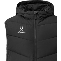 Жилет утепленный c капюшоном JÖGEL ESSENTIAL PerFormPROOF Padded Hooded Vest, черный
