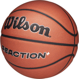 Мяч баск. WILSON Reaction Plus, WZ2026701XB6, р.6, композит, бутил. камера, темно-коричневый