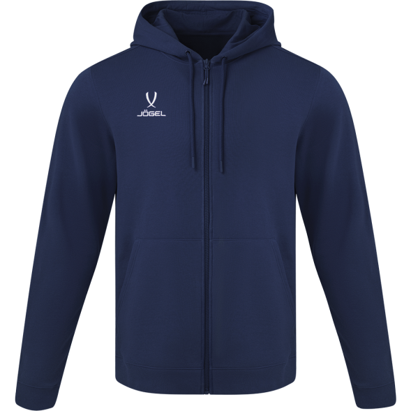 Худи на молнии JÖGEL ESSENTIAL Cotton FZ Hoodie, темно-синий
