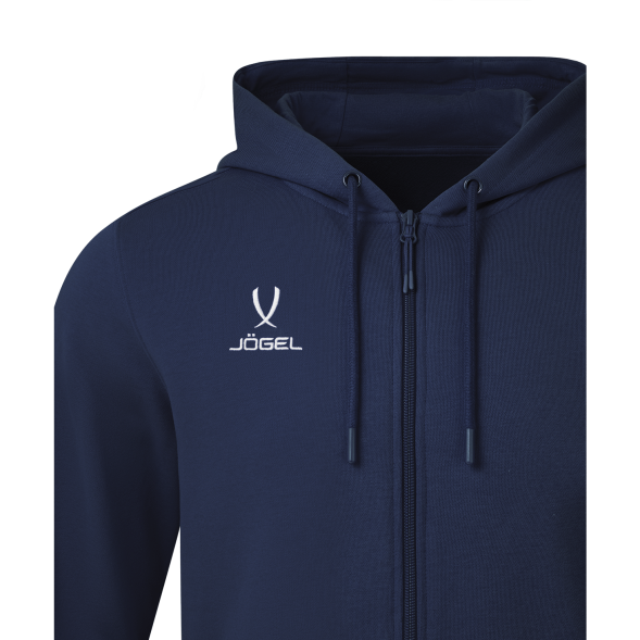 Худи на молнии JÖGEL ESSENTIAL Cotton FZ Hoodie, темно-синий
