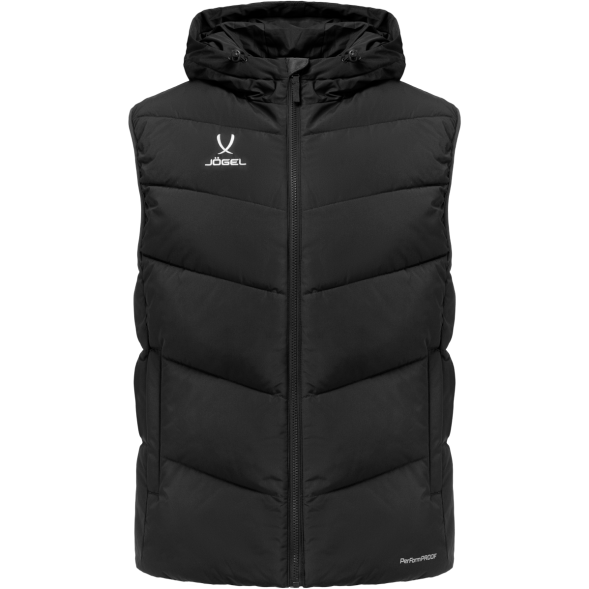 Жилет утепленный c капюшоном JÖGEL ESSENTIAL PerFormPROOF Padded Hooded Vest, черный, детский