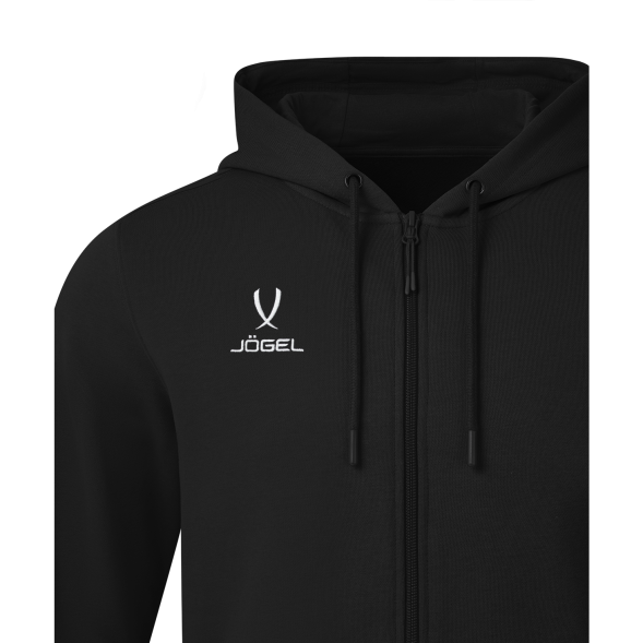 Худи на молнии JÖGEL ESSENTIAL Cotton FZ Hoodie, черный, детский