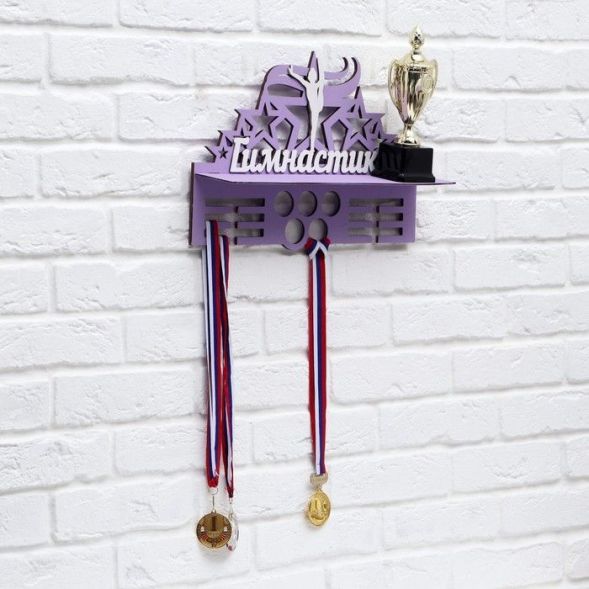 Медальница &quot;Гимнастика&quot; двухцветная покраска, 445х300мм