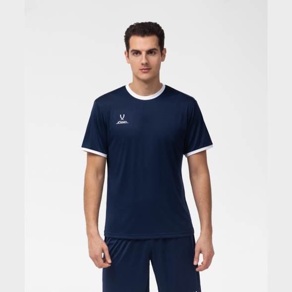 Футболка футбольная JÖGEL CAMP Origin, темно-синий/белый