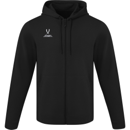 Худи на молнии JÖGEL ESSENTIAL Cotton FZ Hoodie, черный