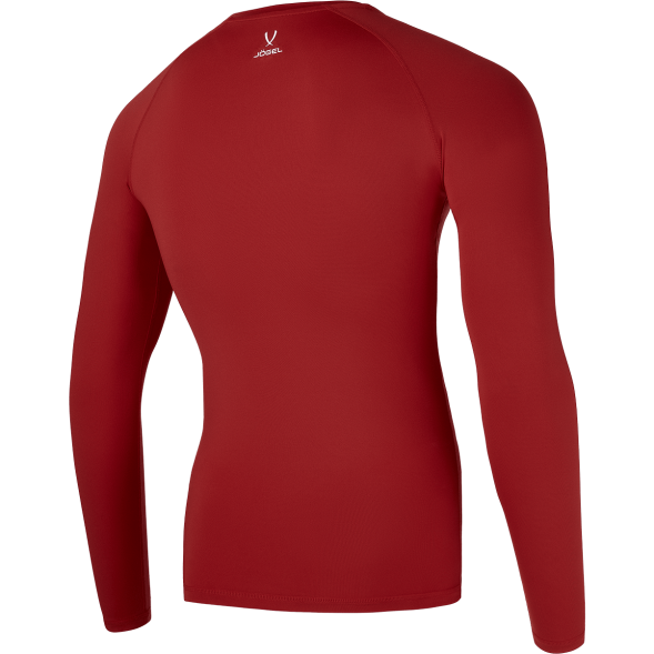 Футболка компрессионная с длинным рукавом JÖGEL CAMP PerFormDRY Baselayer LS Tee, гранатовый