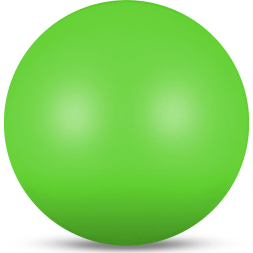 Мяч для художественной гимнастики  INDIGO IN329-LI, диаметр 19см., лимонный металлик