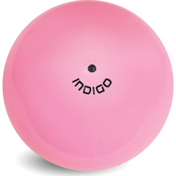 Мяч для художественной гимнастики  INDIGO IN329-LI, диаметр 19см., лимонный металлик