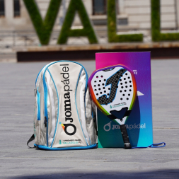 Рюкзак JOMA PREMIER PADEL VALLADOLID BLANCO NEGRO