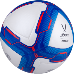 Мяч футбольный JÖGEL Primero №4, белый/синий/красный
