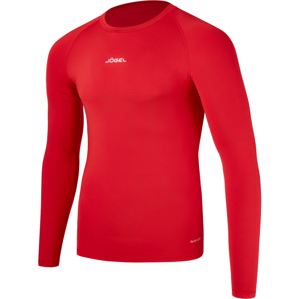Футболка компрессионная с длинным рукавом JÖGEL CAMP PerFormDRY Baselayer LS Tee, красный