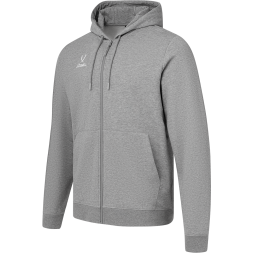 Худи на молнии JÖGEL ESSENTIAL Cotton FZ Hoodie, серый меланж