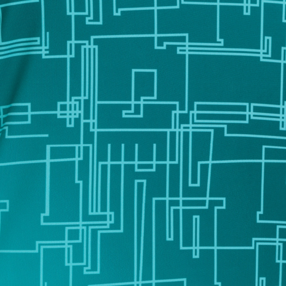 Футболка с коротким рукавом ELITE VIII Бирюзовый